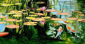 Koi Pond in Bloom